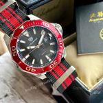 Japan Grade Copy Tag Heuer Aquaracer 300 Quartz Watch Red Nato Strap